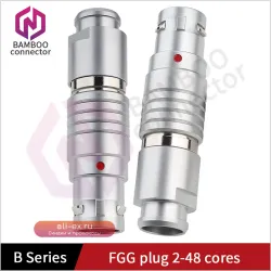 Авиационный разъем FGG.1B FGG.2B с самоблокировкой push-pull, 2-48 пинов, металл