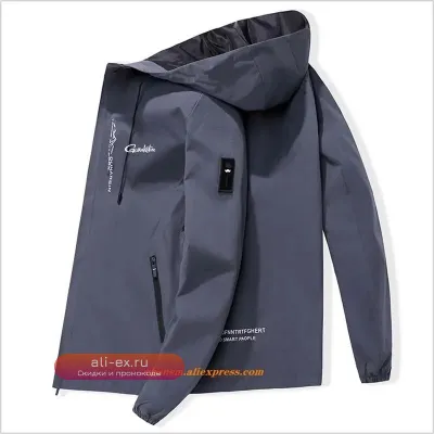 Куртка Gamakatsu New Hiking Mens Waterproof Reflective Windbreaker для рыбалки, кемпинга и треккинга