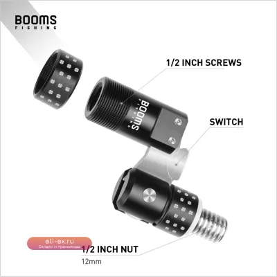 Переходник для подсачека Booms Fishing TM1 из алюминиевого сплава
