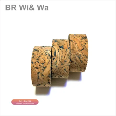 Кольца из пробки и резины BR Wi&Wa для ремонта удилищ, 10 шт., 1 1/4" x 1/2" x 1/4", высокое качество