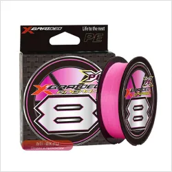 Шнур плетеный G-SOUL X8 150/200м, 8 нитей, Pink, New Japan Original, PE, для карпа, басса, катушки