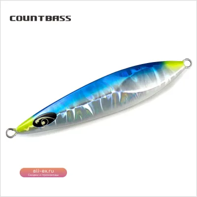 COUNTBASS 200г (7oz) UV-цвета, медленные джиги для глубоководной морской рыбалки на снеппера