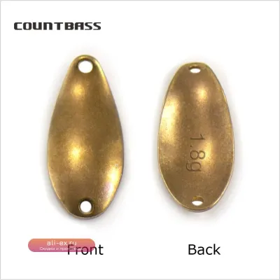 Заготовки блесен для хищной рыбы Countbass (латунь, 50 шт.) 1/64-1/16 унции
