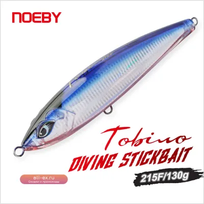 NOEBY Tobiuo 215мм 128г Плавающий Поверхностный Воблер для Тунца и GT
