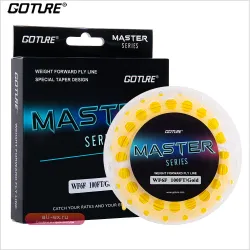 Goture MASTER Леска для нахлыста 90/100FT, плавающая, с головным утолщением, для ловли басса и форели