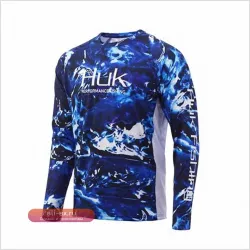 Футболка для рыбалки Huk, мужская, с длинным рукавом, летняя, из молочного шелка, дышащая, шелковистая