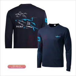 Футболка для рыбалки с длинным рукавом Tops Fishing Jersey, защита от солнца UPF 50+, дышащая, для активного отдыха