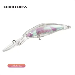 Countbass 10 шт. Пустые жесткие воблеры 65мм 6г, тонущие, с лазерной бумагой, неокрашенные