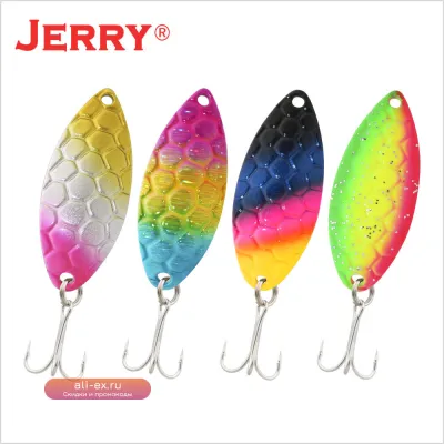 Набор воблеров Jerry Armor Trout Spoon Lure 5-17г, 4 шт.