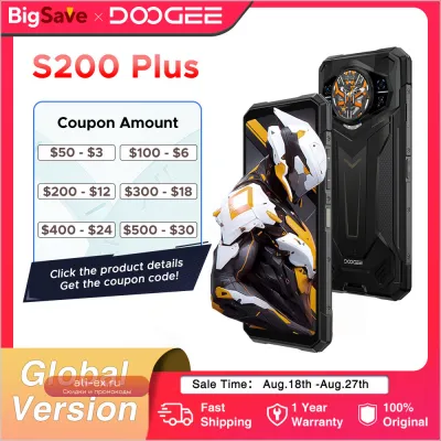 DOOGEE S200 Plus 5G: Прочный смартфон с AI, Dimensity 7300, 10100 мАч, 12+512 ГБ, задний дисплей