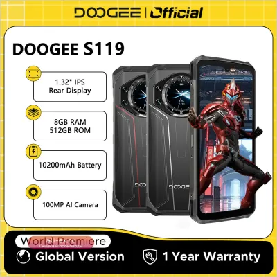 DOOGEE S119: Защищенный смартфон 8/512GB, 100МП камера, 10200mAh, Android 14