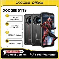 DOOGEE S119: Защищенный смартфон 8/512GB, 100МП камера, 10200mAh, Android 14
