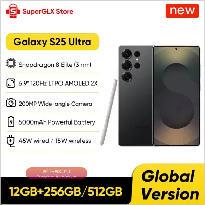 Samsung Galaxy S25 Ultra 5G: Snapdragon 8 Elite, 200MP Квадро AI Камера, 6.9" 120Hz Dynamic LTPO AMOLED 2X