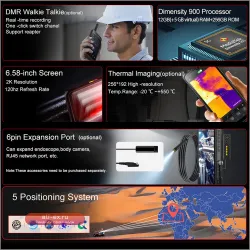 Смартфон Conquest 5G: 108МП камера, 12/512ГБ, 66W, тепловизор, IP68, NFC