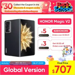 Honor Magic V2 Global Version 5G: Складной OLED 120Hz, 50MP, Snapdragon 8 Gen 2, 5000mAh
