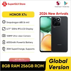 HONOR X7c 4G (2024) – 120 Гц, 108 Мп, 6000 мАч, IP64