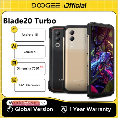 Защищенный смартфон DOOGEE Blade20 Turbo 5G | Android 15, 8/256 ГБ, 10300 мАч