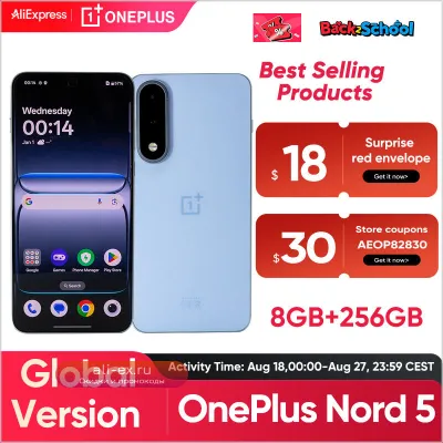 OnePlus Nord 5 Global Version: Смартфон Android, Snapdragon 8s Gen 3, 1.5K AMOLED, 50MP LYT-700, OxygenOS 15