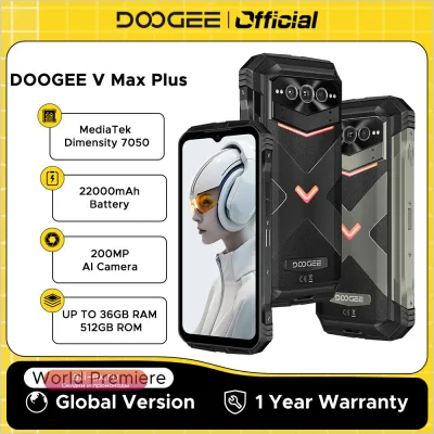 Защищённый смартфон DOOGEE V Max Plus 36/512 ГБ, 22000 мАч, 200 Мп, Android 14