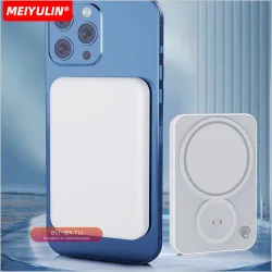 MEIYULIN 3-в-1: Беспроводной магнитный повербанк 10000 мАч для iPhone и Apple Watch