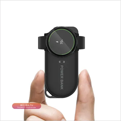 Мини Power Bank Магнитное Беспроводное Зарядное Устройство 1200mAh для Samsung Galaxy Watch 5 Pro/5/4/4 Classic/3/Active 2/Active