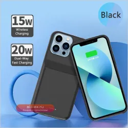 Чехол-аккумулятор Power Bank 10000mAh с беспроводной зарядкой и PD 20W для iPhone 13/13 mini/13 Pro/13 Pro Max