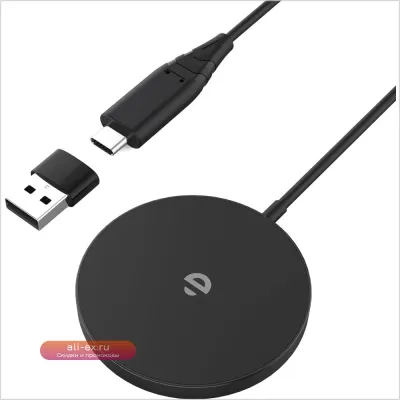 Магнитная беспроводная зарядка 15W USB-C для iPhone/AirPods (MagSafe)
