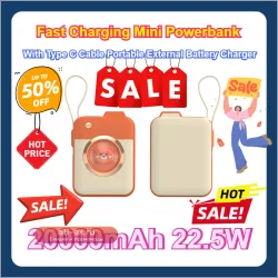 Портативный аккумулятор Xiaomi Power Bank 20000mAh 22.5W с Type-C для iPhone 15