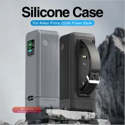 Силиконовый чехол для Anker Prime Power Bank 27,650mAh 250W с защитой TF/SM карт