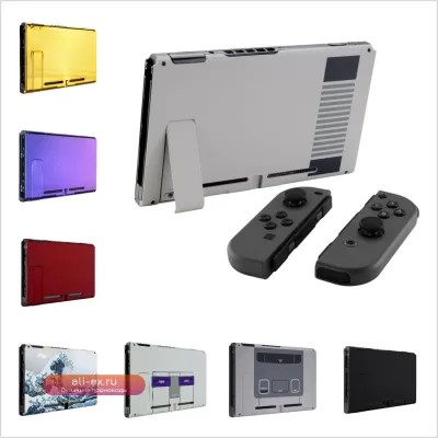 eXtremeRate Задняя панель для Nintendo Switch со встроенной подставкой, кастомный корпус для самостоятельной замены