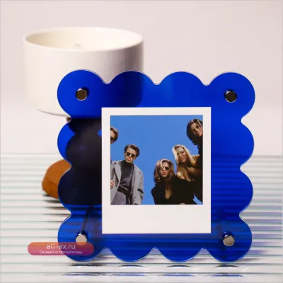 Двусторонняя акриловая рамка для Polaroid/Instax Mini с прозрачным дисплеем для фото, открыток, марок (подарок)