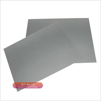 Плёнка поляризационная серебристая 200x170 мм для LCD дисплеев (1/2/5 шт.)