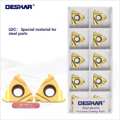 * **Резьбовые пластины DESKAR 100% Оригинал 16ER/16IR для CNC (ISO)**