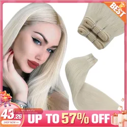 Moressoo Волосы на заколках из натуральных волос Virgin Human Hair, 50г/100г, 1 шт