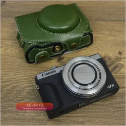 PU кожаный чехол-сумка для Canon PowerShot G7X Mark II / III
