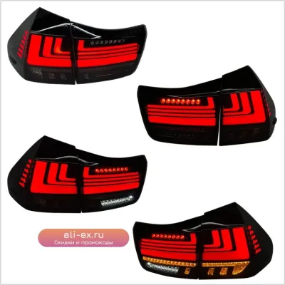 Задние LED фонари для Toyota Harrier RX350 RX330 RX450 (2003-2008) с анимацией