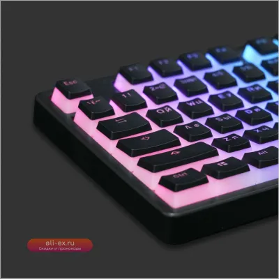 Клавиатурные колпачки PBT Russian British Secondary Injection OEM