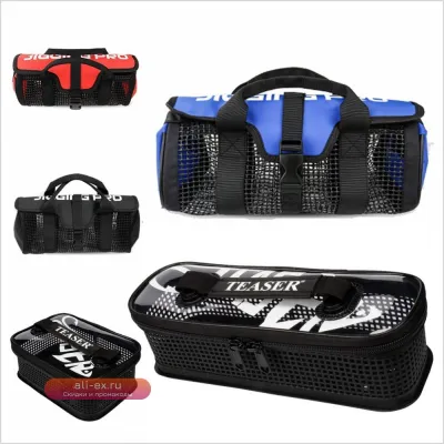 Сумка для хранения приманок Jig Mesh Bag L (черная)