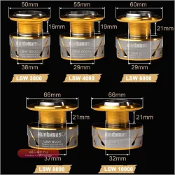 Спиннинговая катушка HuntHouse Saltist Jigging 10BB, 20кг, высокоскоростная, цельнометаллическая