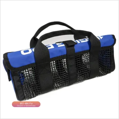 Сумка для рыболовных приманок Jig Mesh Bag Large Black PVC