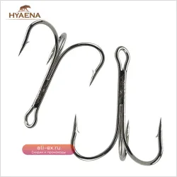 Hyaena Одинарные Крючки для Троллинга O'Shaughnessy 3551 High Carbon (4/0 - 10/0) 50 шт.
