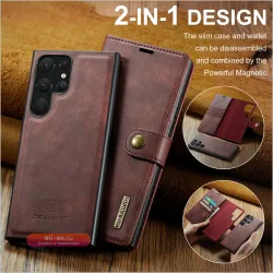 DG.MING 2 в 1 съемный чехол-кошелек для Samsung Galaxy S25-S20 Ultra/Plus/Edge с магнитной застежкой