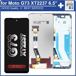 Дисплей в сборе с сенсорным экраном для Motorola Moto G73 XT2237 (LCD + Touch + Рамка)