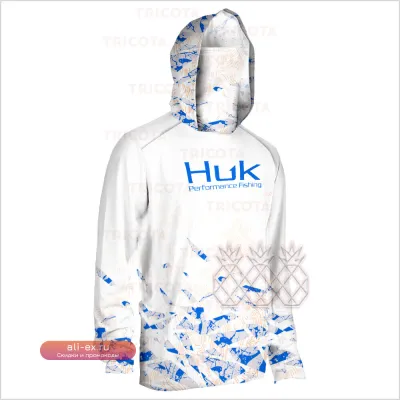 Мужская балаклава HUK Performance Fishing с защитой от УФ-лучей и солнца