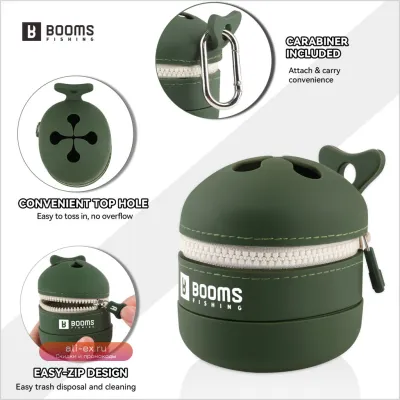 Booms Fishing ST2: силиконовая портативная сумка для рыболовных снастей и туристических принадлежностей