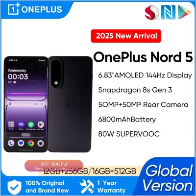 OnePlus Nord 3: Новый смартфон Global Version с Android, Snapdragon 8s Gen 3, 1.5K AMOLED и OxygenOS 15