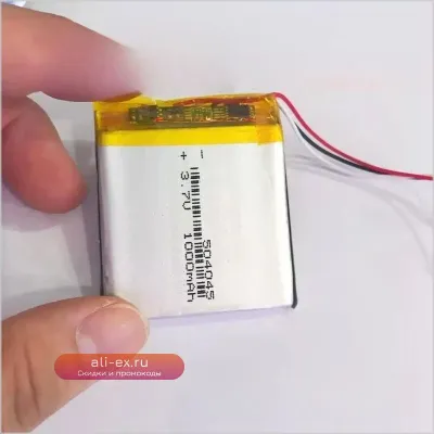 Литий-ионный аккумулятор 3.7V 1000mAh 504045 для навигаторов, MP4, MP5
