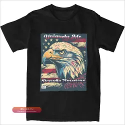Футболка American Eagle с флагом США для мужчин, хлопок, размер 6XL