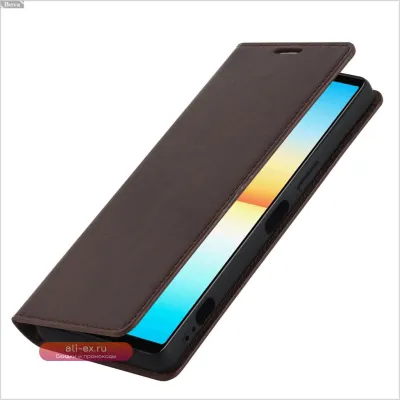 Чехол-книжка из премиальной искусственной кожи для Sony Xperia 1 IV, 1 III, 1 II: Deluxe Wallet Case