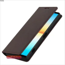 Чехол-книжка из премиальной искусственной кожи для Sony Xperia 1 IV, 1 III, 1 II: Deluxe Wallet Case